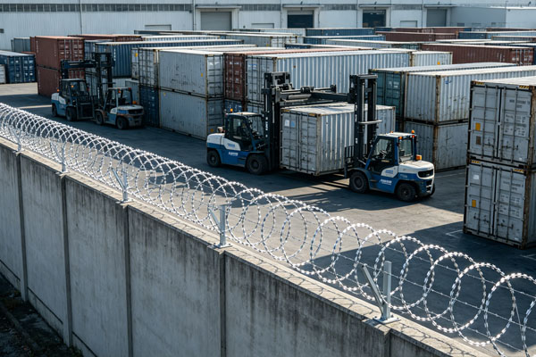 Warehouse Razor Wire Fence